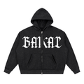 BAIKAL Unisex Sparkles Full Zip Boxy Hoodie