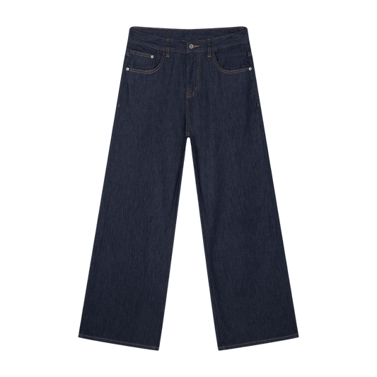 Claseah-Men's Loose Fit Wide Leg Jeans