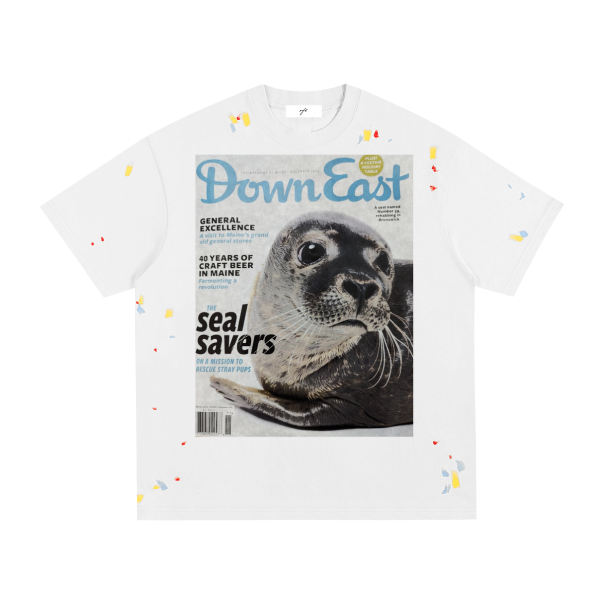 MAGAZINE Paint Splatter Tee — Loose Fit Streetwear T-Shirt