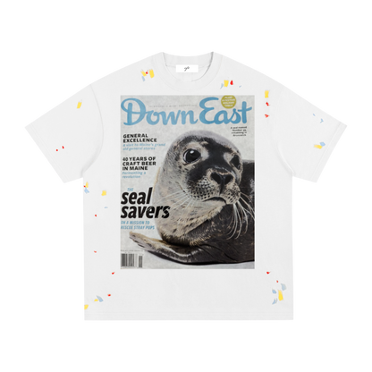 MAGAZINE Paint Splatter Tee — Loose Fit Streetwear T-Shirt