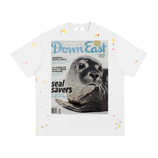 MAGAZINE Paint Splatter Tee — Loose Fit Streetwear T-Shirt