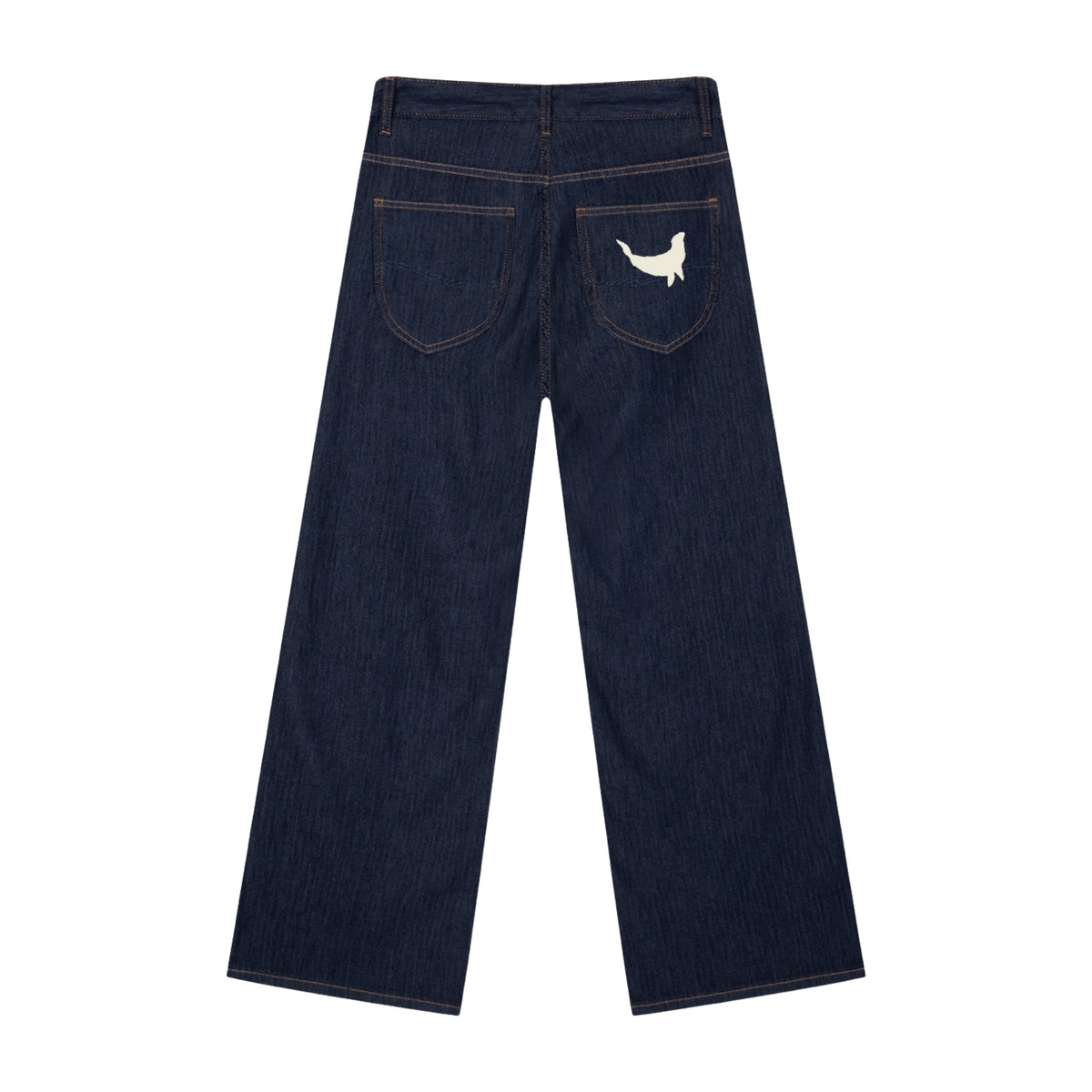Claseah-Men's Loose Fit Wide Leg Jeans