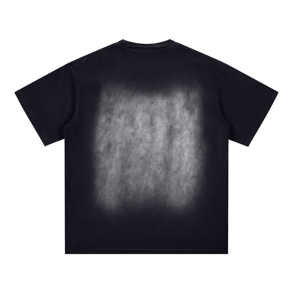 Baikal-Square Patch Monkey Washed T-Shirt
