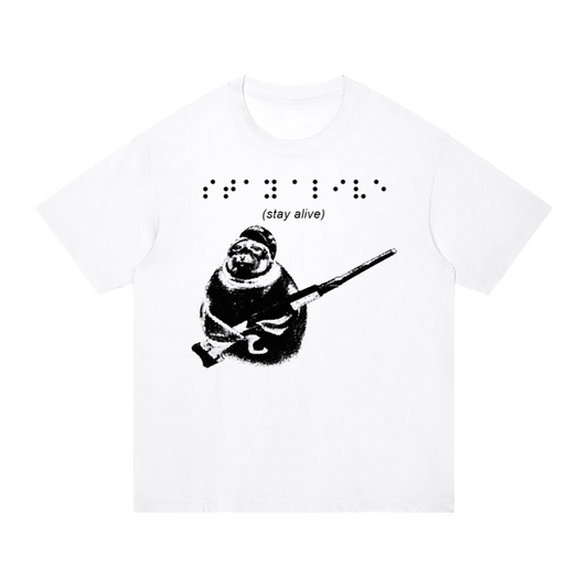 Stay Alive-Unisex Regular Fit Cotton T-Shirt
