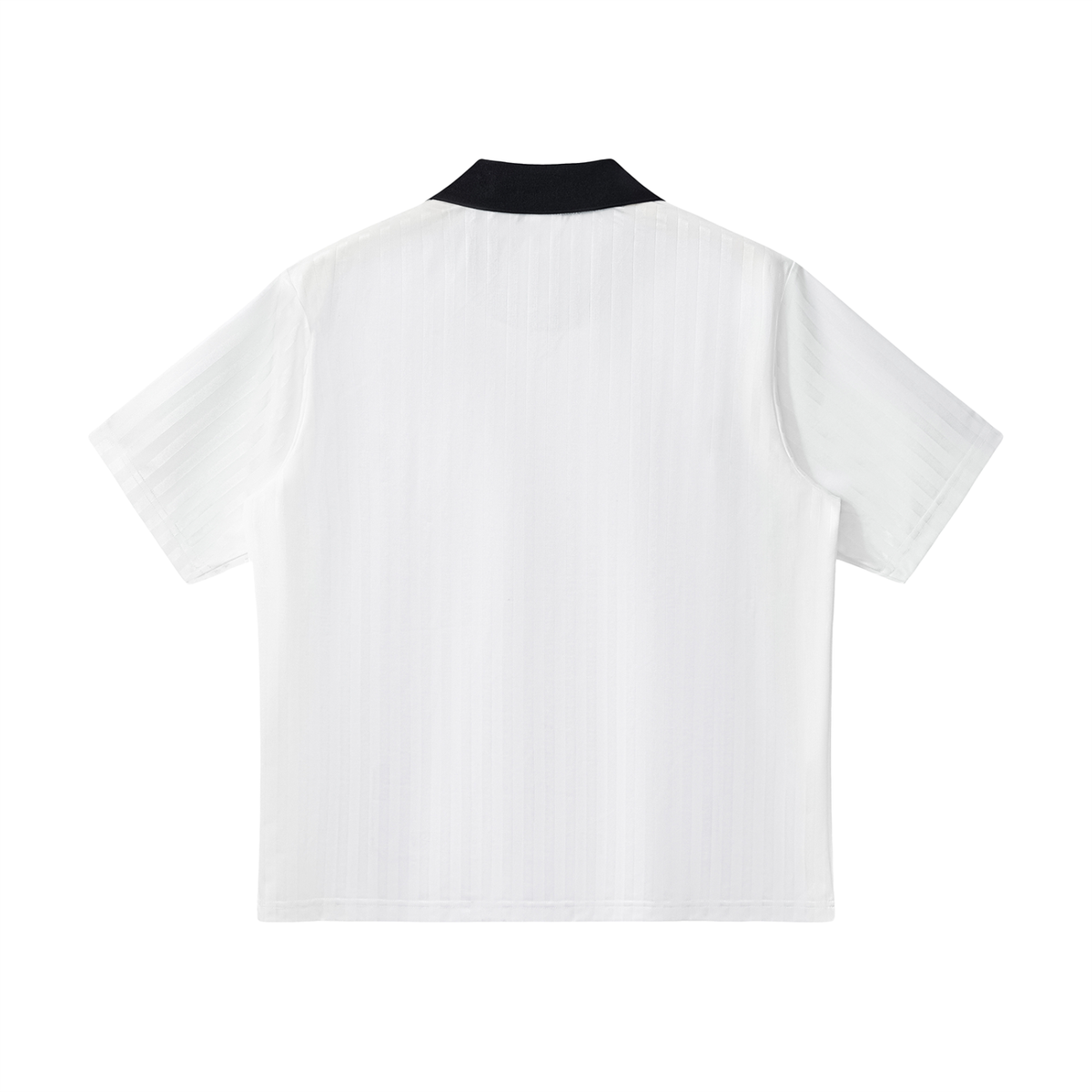 Freedom-Collar Striped Soccer Jersey