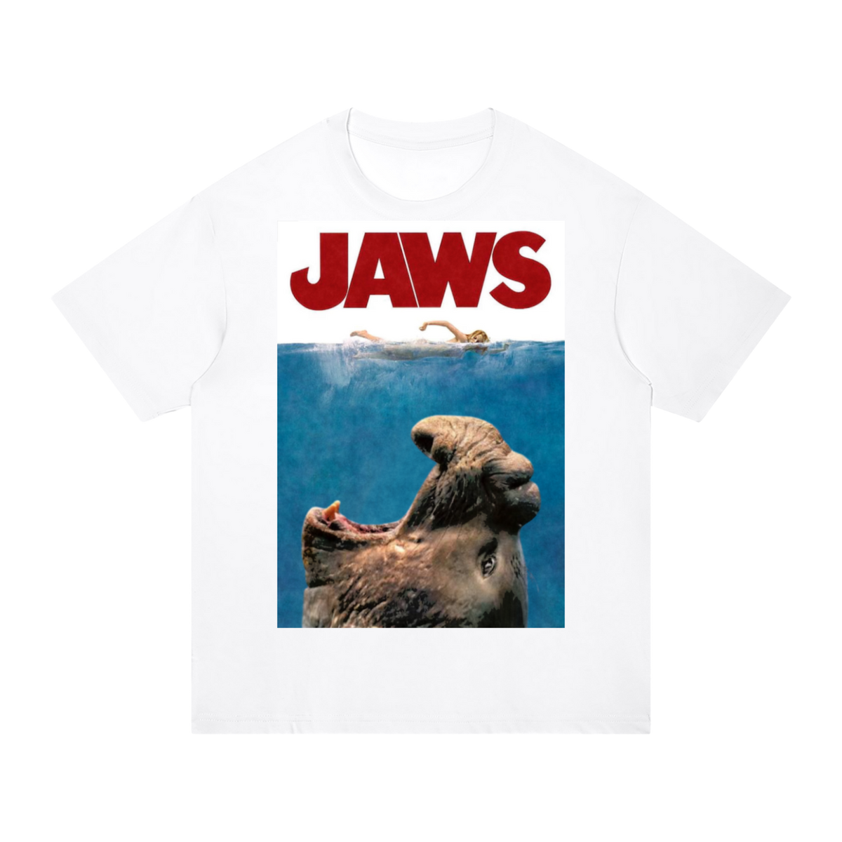 "JAWS"-Unisex Regular Fit Cotton T-Shirt
